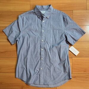 Old Navy Casual Blue Button Down Short Sleeve Shirt